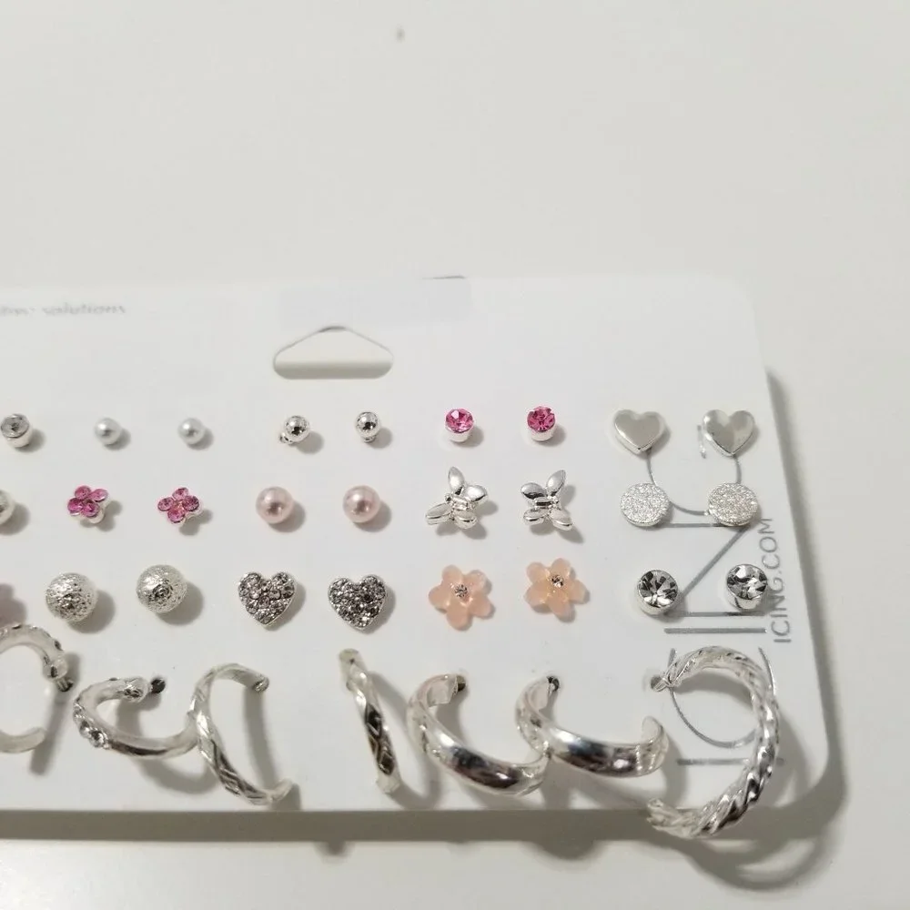 NWT ICING 20 PACK‎ ASSORTED EARINGS